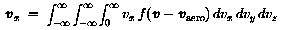 Expression for vx