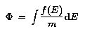 Flux as function of <I>E</I>