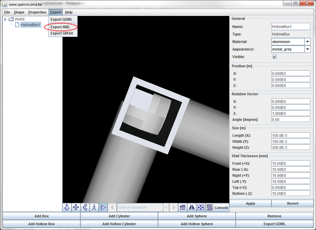 export JGDT geometry